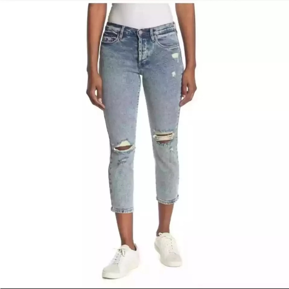 5 FOR 5--Blank NYC Madison Straight High Rise Crop Leg Jeans Women's 25